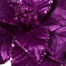 24"Hx13"W Sequin Velvet Artificial Poinsettia Flower Stem -Purple (Pack of 12) - RG221366