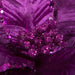 24"Hx13"W Sequin Velvet Artificial Poinsettia Flower Stem -Purple (Pack of 12) - RG221366
