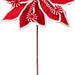 21.5" Candy Cane Artificial Poinsettia Flower Stem -Red/White (Pack of 12) - RG231903