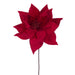 21.5"Hx12"W Artificial Poinsettia Flower Stem -Red (Pack of 12) - RG232703