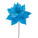 21.5"Hx12"W Artificial Poinsettia Flower Stem -Turquoise (Pack of 12) - RG232712