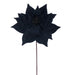 21.5"Hx12"W Artificial Poinsettia Flower Stem -Black (Pack of 12) - RG232717