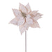 21.5"Hx12"W Artificial Poinsettia Flower Stem -Champagne (Pack of 12) - RG232738