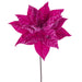 21.5"Hx12"W Artificial Poinsettia Flower Stem -Hot Pink (Pack of 12) - RG232759