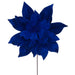21.5"Hx18"W Artificial Poinsettia Flower Stem -Blue (Pack of 6) - RG233102