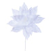 21.5"Hx18"W Artificial Poinsettia Flower Stem -White (Pack of 6) - RG233111