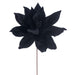 21.5"Hx18"W Artificial Poinsettia Flower Stem -Black (Pack of 6) - RG233117