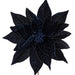 21.5"Hx18"W Artificial Poinsettia Flower Stem -Midnight Blue (Pack of 6) - RG233131