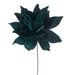 21.5"Hx18"W Artificial Poinsettia Flower Stem -Midnight Green (Pack of 6) - RG233174