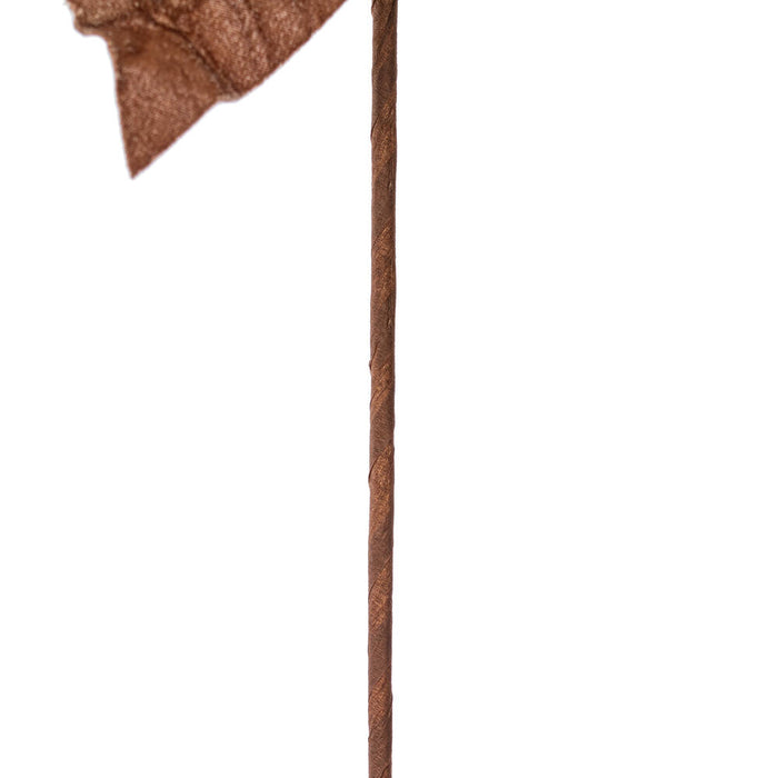 21.5"Hx18"W Artificial Poinsettia Flower Stem -Mocha (Pack of 6) - RG233176