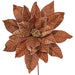 21.5"Hx18"W Artificial Poinsettia Flower Stem -Mocha (Pack of 6) - RG233176