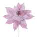 21.5"Hx18"W Artificial Poinsettia Flower Stem -Pink (Pack of 6) - RG233179