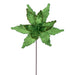 21.5"x12" Glittered Artificial Poinsettia Flower Stem -Green (Pack of 12) - RG234904