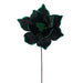 21.5"x10" Glittered Artificial Poinsettia Flower Stem -Green (Pack of 12) - RG235904