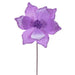 21.5"x10" Glittered Artificial Poinsettia Flower Stem -Lavender (Pack of 12) - RG235986
