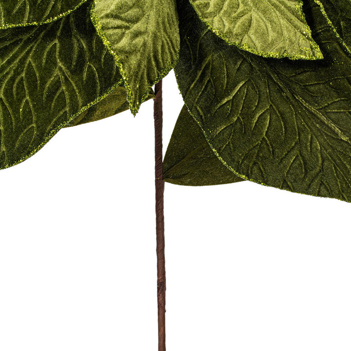 27.5"x24" Artificial Poinsettia Flower Stem -Green (Pack of 6) - RG237704