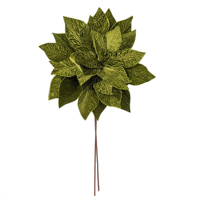 27.5"x24" Artificial Poinsettia Flower Stem -Green (Pack of 6) - RG237704