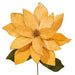 27.5"x24" Artificial Poinsettia Flower Stem -Gold (Pack of 6) - RG237708