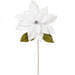 27.5"x24" Artificial Poinsettia Flower Stem -White (Pack of 6) - RG237711