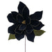 27.5"x24" Artificial Poinsettia Flower Stem -Black (Pack of 6) - RG237717