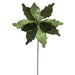 20"x11.5" Sugar & Beaded Velvet Artificial Poinsettia Flower Stem -Lime (Pack of 12) - RG240973