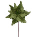 20"x13" Glittered Velvet Artificial Poinsettia Flower Stem -Lime (Pack of 12) - RG241573