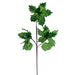 26"x6" Glittered Velvet Artificial Razor Poinsettia Flower Stem -Green (Pack of 12) - RG241704