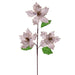 26"x6" Glittered Velvet Artificial Razor Poinsettia Flower Stem -Champagne (Pack of 12) - RG241738