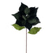 20"x12" Glittered Classic Velvet Artificial Poinsettia Flower Stem -Green (Pack of 12) - RG242104