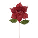 20"x12" Glittered Classic Velvet Artificial Poinsettia Flower Stem -Burnish Orange (Pack of 12) - RG242118