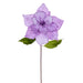 20"x12" Glittered Classic Velvet Artificial Poinsettia Flower Stem -Lavender (Pack of 12) - RG242186