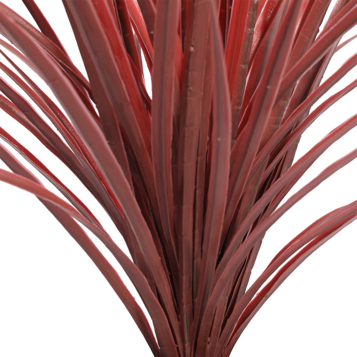 30" Outdoor UV-Proof Artificial Yucca Grass Plant w/Pot -Burgundy - SAFTCK175