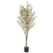 6' Cherry Blossom Silk Tree w/Pot -Cream/Blush - SAFB088TC-CR