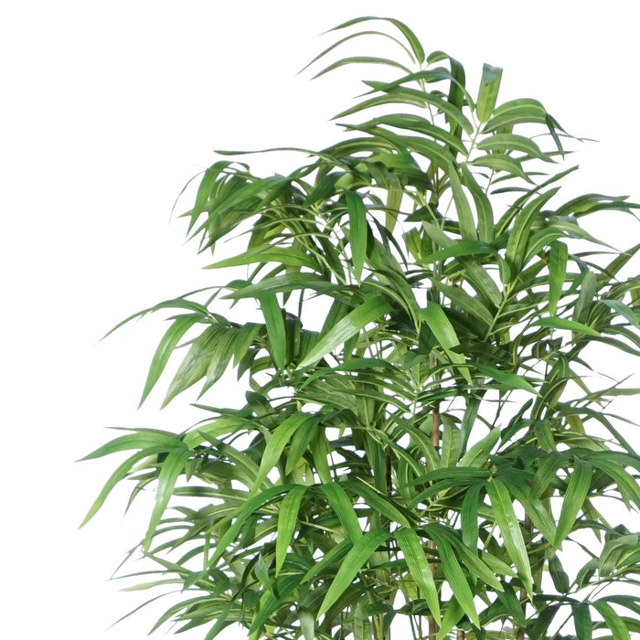 6'2" Natural Trunk Silk Bamboo Tree w/Pot -Green - SAFB107TW