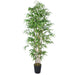 6'2" Natural Trunk Silk Bamboo Tree w/Pot -Green - SAFB107TW