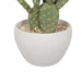 10" Artificial Prickly Pear Cactus Plant w/Pot -Green - SAFDYA3114