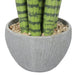 10.5" Artificial Sansevieria Snake Plant w/Pot -2 Tone Green - SAFDYA424