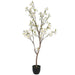5' Silk Apple Blossom Flowering Tree w/Pot -White - SAFDYPA038-WH