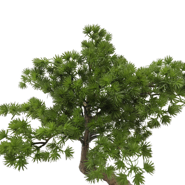 18" Artificial Pine Bonsai Tree w/Pot -Green - SAFDYPA106