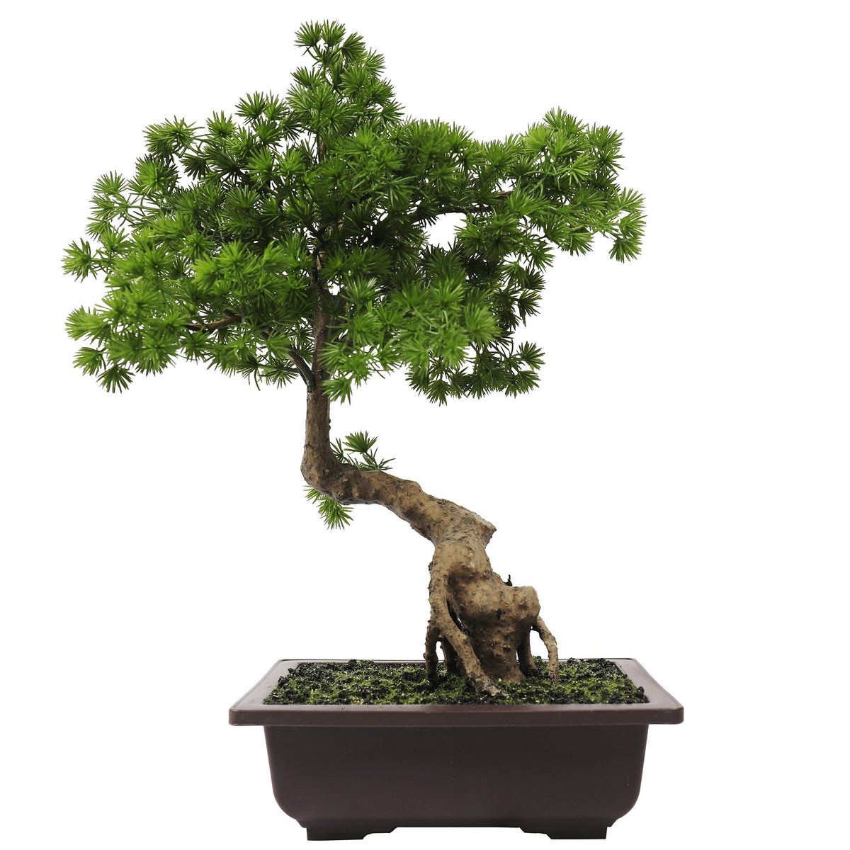 artificial bonsai pine tree 18" Artificial Pine Bonsai Tree w/Pot -Green