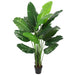 5'9" Triple Trunk Silk Traveller Palm Tree w/Pot -Green - SAFTCG49