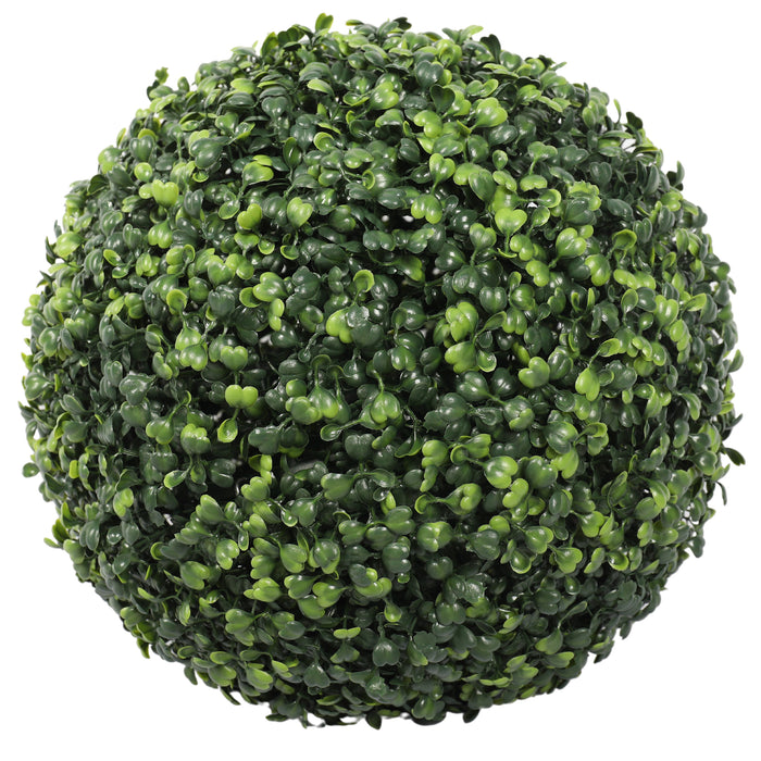 12" UV-Proof Outdoor Artificial Boxwood Topiary Ball -Green (pack of 2) - SAFTKBM04