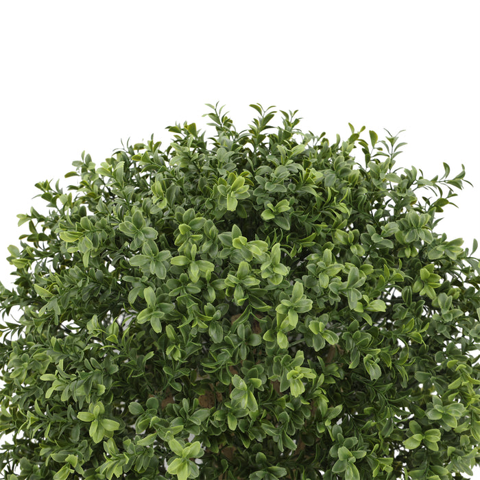 25"Hx17"W Outdoor UV-Proof Artificial Boxwood Topiary Ball w/Pot -Green - SAFTKCZ012