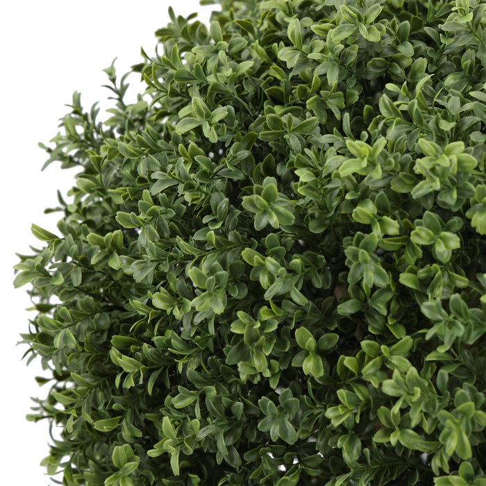 29"Hx20"W Outdoor UV-Proof Artificial Boxwood Topiary Ball w/Pot -Green - SAFTKCZ013
