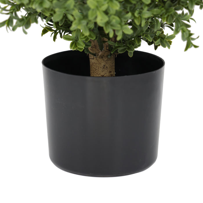 29"Hx20"W Outdoor UV-Proof Artificial Boxwood Topiary Ball w/Pot -Green - SAFTKCZ013