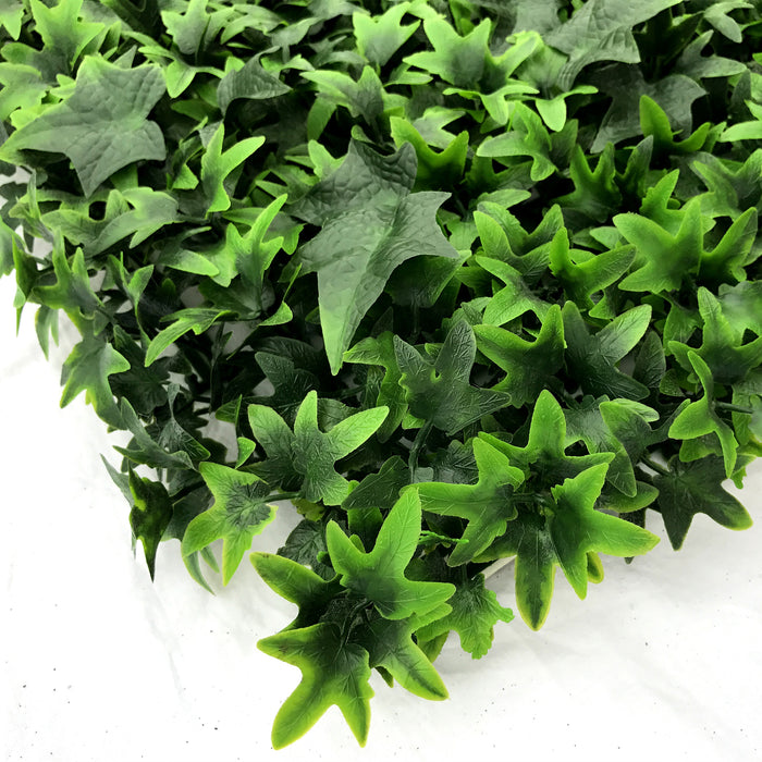 20"x20" UV-Proof Outdoor Artificial English Ivy Mat -2 Tone Green (pack of 6) - SAFTNB27