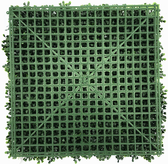 20"x20" Outdoor UV-Proof Artificial Boxwood Mat -2 Tone Green (Pack of 6) - SAFTNB29