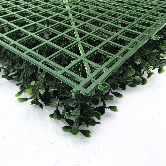 20"x20" Outdoor UV-Proof Artificial Boxwood Mat -2 Tone Green (Pack of 6) - SAFTNB29