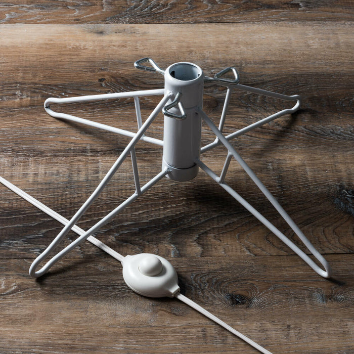 7'6"Hx36"W Pencil White Salem Pine Artificial Christmas Tree, LED Pre-Lit -White - A103276LED