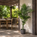 5' Outdoor UV-Resistant Artificial Areca Palm Tree w/Pot -2 Tone Green - T160860